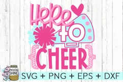 Here To Cheer SVG DXF PNG EPS Cutting Files Product Image 2