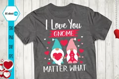 Love You Matter What Gnome Svg, Valentines Gnome Svg Product Image 3