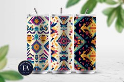 Bright Aztec Tribal Digital paper, Tribal Ethnic pattern Product Image 2