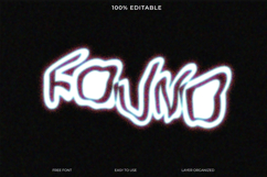 Modern Neon-Lit Round Font Design for Graphic Design Proj Product Image 1