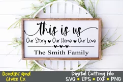 This is Us SVG - Family SVG - SVG - EPS - PNG - DXF Product Image 1