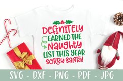 Funny Christmas SVG - Funny Naughty List SVG Product Image 3