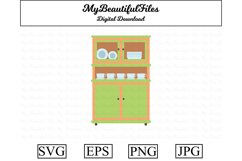 cupboard SVG - Cute furniture SVG, EPS, PNG and JPG Product Image 1