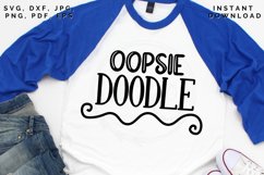 Oopsie Doodle SVG, Funny SVG, Cute Phrase SVG Product Image 5
