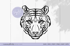 Tiger SVG Cut File for Cricut and Silhouette DXF PNG JPG PDF Product Image 1