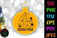 Christmas Quarantine SVG- Christmas Quarantine Ornaments SVG Product Image 1
