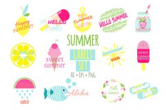 Summer Labels Vector Ai+Eps+Png Product Image 1