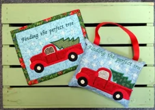 Perfect Christmas Tree Mug Rug or Doorknob Hanger Pattern - Machine Embroidery & Applique Product Image 4