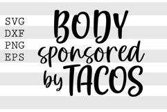 Body sponsored by tacos SVG Product Image 1