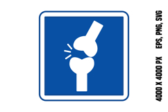 Blue Orthopedy Sign Product Image 1