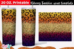 Red Valentines day 20 Oz. Skinny Tumbler wrap Product Image 2