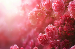 Pink Roses with Blur Background Wallpaper Product Image 1