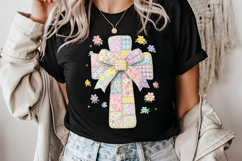 Patchwork Easter Cross png Product Image 1
