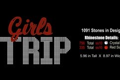 Girls Trip Rhinestone SVG Template Product Image 2