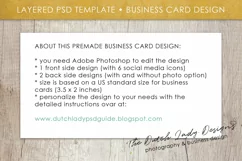 Business Card Template for Adobe Photoshop - Layered PSD Template - Design #8 Product Image 6