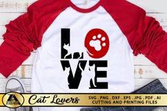 Cat SVG Pet Lover SVG Cat Quotes SVG Meow Paw Prints SVG Product Image 1