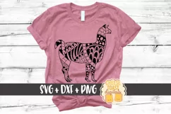 Llama - Zen Doodle Art - Animal SVG PNG DXF Files Product Image 1