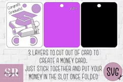 Graduation Money card | Paper cutting | Money card SVG Product Image 2