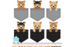 Yorkshire Terriers Pocket Sublimation Designs Product Image 3
