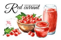 Red currant. Watercolor collection Product Image 1