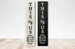 This is Us Home Sign SVG Vertical Porch Sign SVG Farmhouse Product Image 3