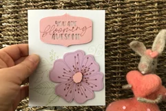 Floral Card SVG Template | You Are Awesome | Mother's Day Product Image 3