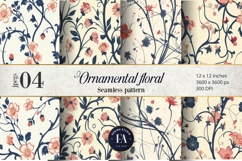Ornamental Floral Pattern| Elegant Floral Texture Product Image 1