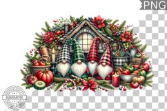 Christmas Gnome Sublimation - Clipart PNG Design Product Image 1