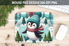 Christmas Penguin Mouse Pad Sublimation - Animal PNG Desig Product Image 1
