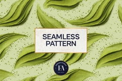 Matcha Green Tea Pattern, Matcha Aesthetic Digital Paper Product Image 3