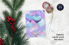 Pastel Hearts Plaid Digital Paper, Cute Seamless Pattern Product Image 4