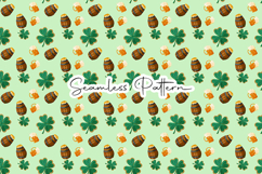 Luxury Clover Gold Seamless Bundle - Leprechaun &amp; Clovers Product Image 5