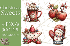 Christmas Treats Cookies Cocoa Clipart PNG Product Image 1