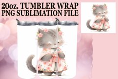 Meow Masterpiece: Tumbler Wrap Cat Lover Product Image 1