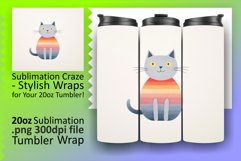 Kitty Wonderland Tumbler: Sublimation Extravaganza Product Image 1