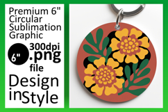 Lovely Round Design for Car Coasters , Flowers Product Image 1