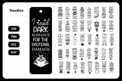40 Dark Romance Bookmark Sayings SVG Bundle Product Image 3