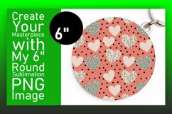 Playful Circle PNG for Sublimation , Heart Product Image 1