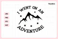 Funny Pet Tag Saying SVG | I Went On An Adventure Product Image 3
