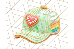 Baseball Cap Cookie Clipart PNG, Fun Hats in Cute Styles Png Product Image 4