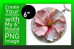 Springtime Whimsy: 3D Floral Round Designs Design PNG Product Image 1