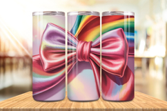 Valentine’s Day Colorful Bows Tumbler Wrap PNG Big Bundle Product Image 4