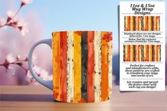 Spring Flower &amp; Stripe Mug Wrap - Vibrant Blossoms Product Image 1