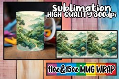 3D Springtime Beauty Scene Mug Design - 15oz 11oz Product Image 1