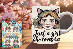 Magical 15oz Mug Wrap Png Artwork , Just A Girl Product Image 1