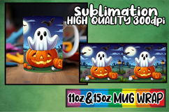 Magical mornings 11oz 15oz sublimation wrap, Ghost Product Image 1