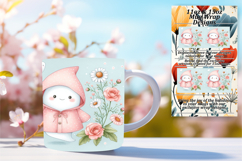 Beautiful Png For 15oz Mug Wrap , Cute Ghost Product Image 1