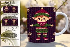 VIBRANT 11oz Mug Wrap PNG Template , Holiday Product Image 1