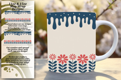 Creative 15oz Mug Wrap Png Artwork , Christmas Product Image 1