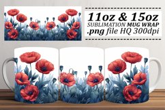 Springtime Floral Design Mug Wrap - Pattern 11oz 15oz Product Image 1